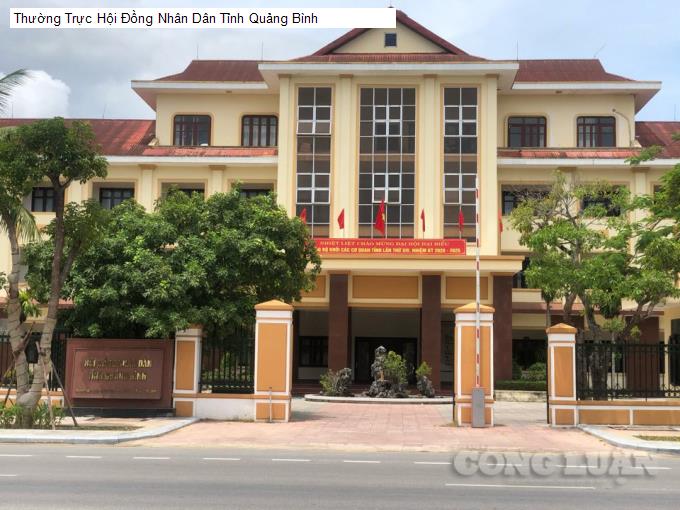 Thường Trực Hội Đồng Nhân Dân Tỉnh Quảng Bình