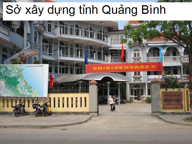 Sở xây dựng tỉnh Quảng Bình