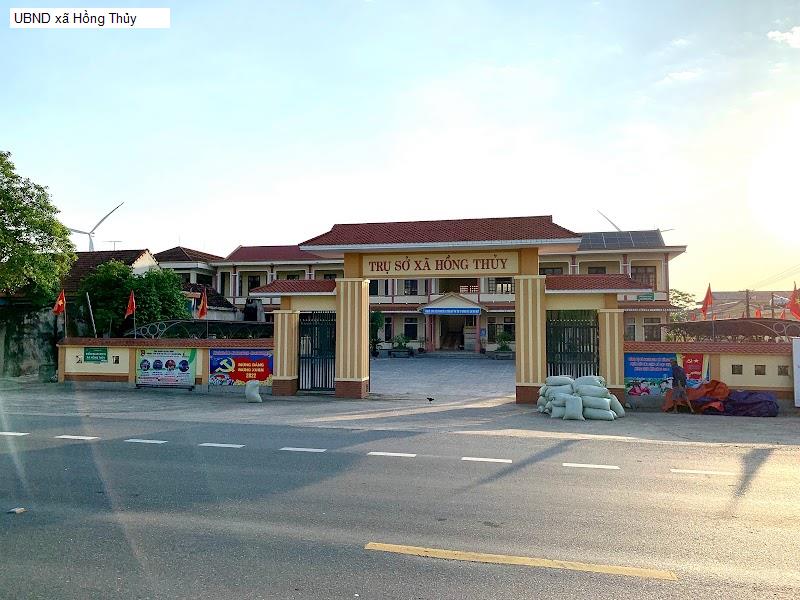 UBND xã Hồng Thủy