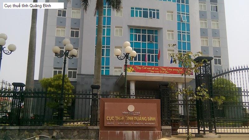 Cục thuế tỉnh Quảng Bình